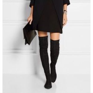 $149 Charles David Over The Knee OTK Black Boots Sz 7